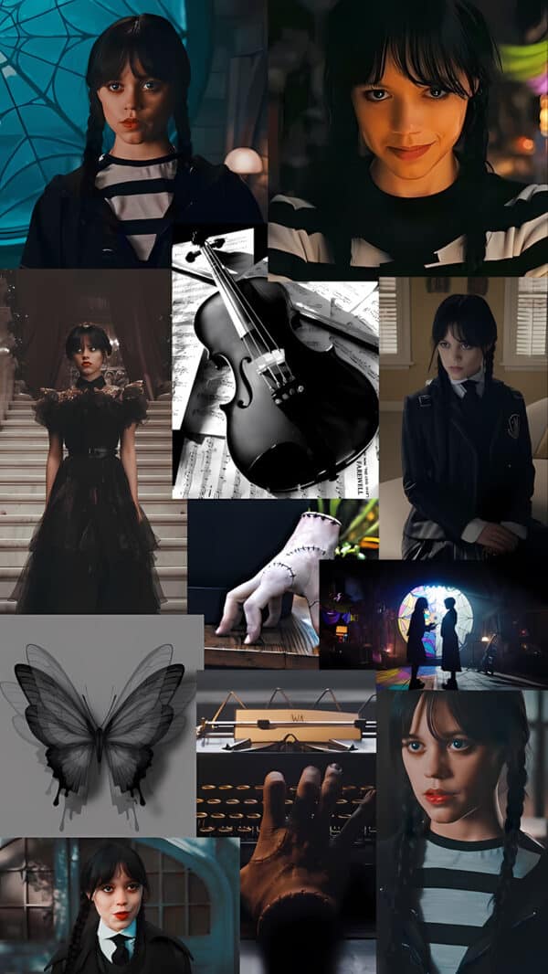 جنا اورتگا در نقش ونزدی آدامز در Nevermore Academy - والپیپر Hd