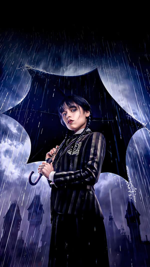 جنا اورتگا در نقش ونزدی آدامز در Nevermore Academy - والپیپر Hd