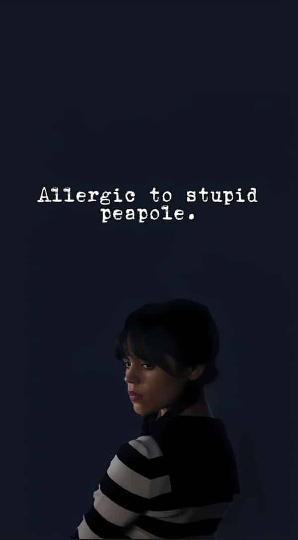 جنا اورتگا در نقش ونزدی آدامز در Nevermore Academy - والپیپر Hd