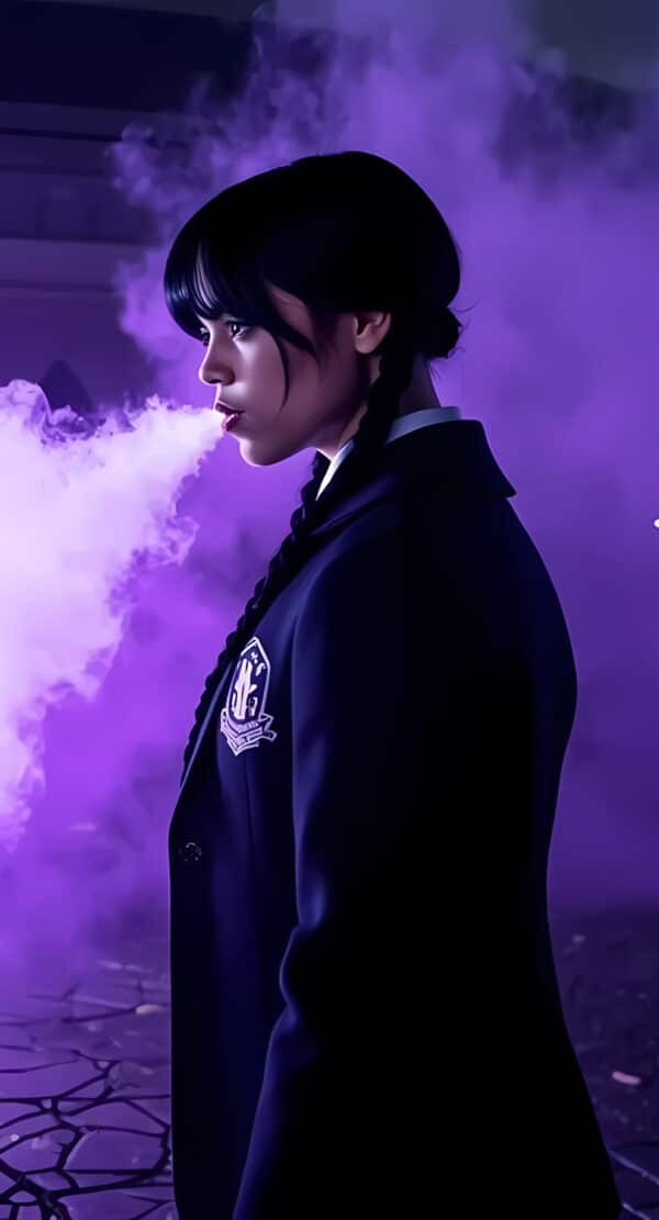 جنا اورتگا در نقش ونزدی آدامز در Nevermore Academy - والپیپر Hd