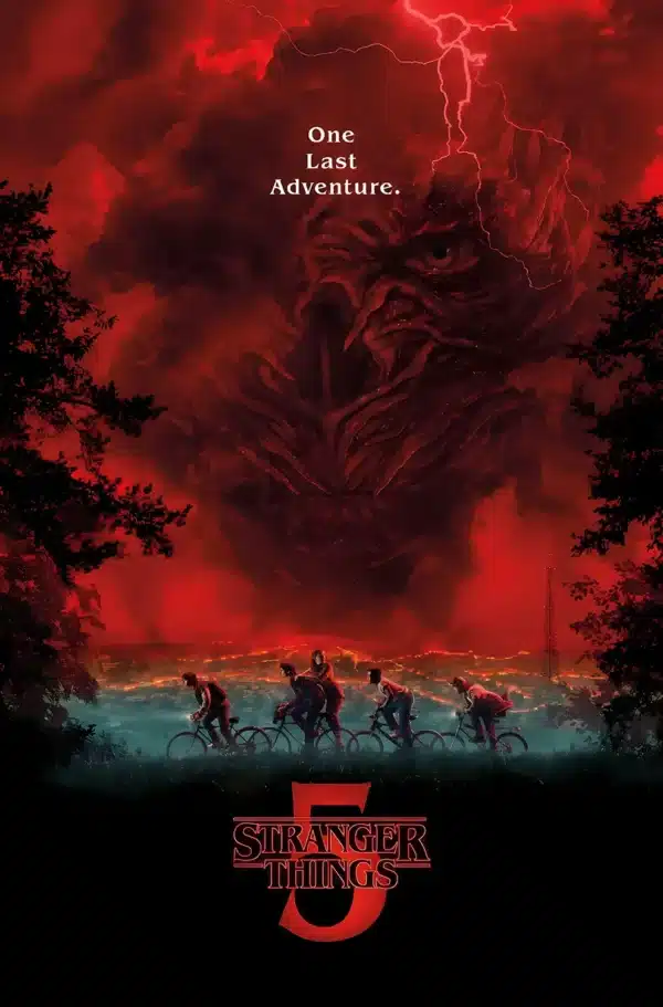 پوستر رسمی فصل 5 سریال Stranger Things با Vecna - والپیپر 4K