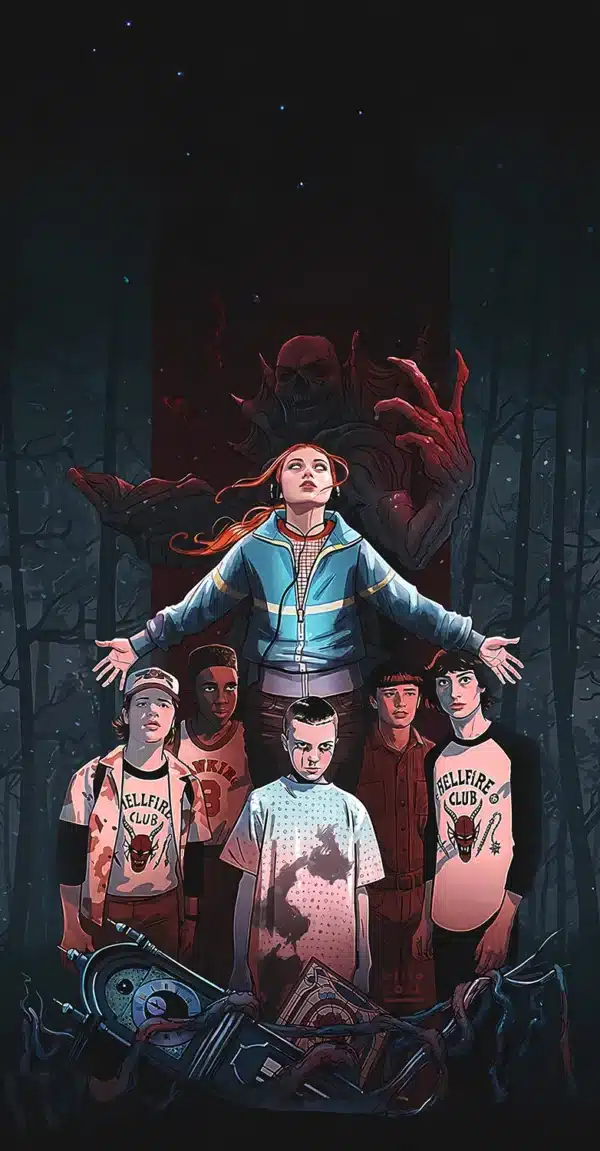 تمام کاراکترهای اصلی Stranger Things 5 - والپیپر گروهی 4K