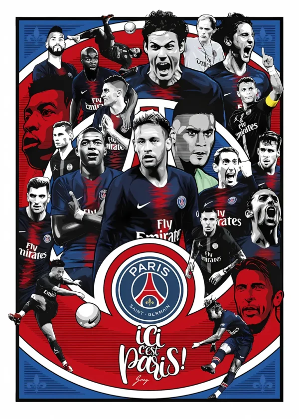 تصویر کیلیان امباپه در لباس پاریس سن ژرمن