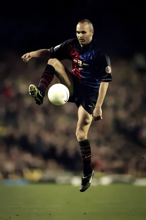 والپیپر اینیستا پیراهن بارسلونا افسانه‌ای