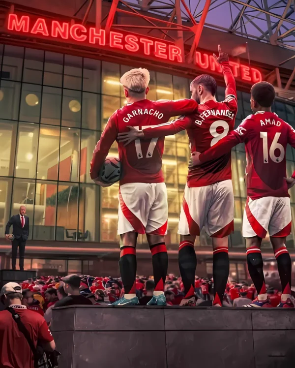 والپیپر منچستر یونایتد Manchester United استادیوم اولدترافورد