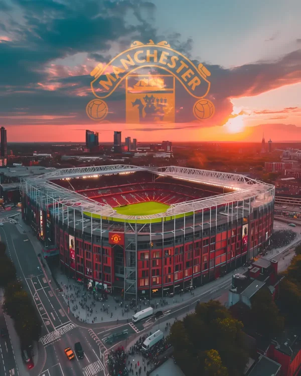 والپیپر منچستر یونایتد Manchester United استادیوم اولدترافورد