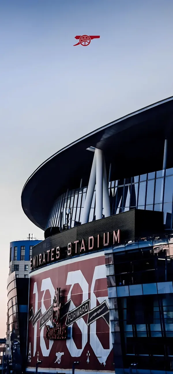 والپیپر آرسنال ورزشگاه امارات در شب