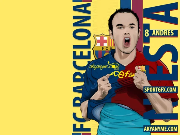 والپیپر اینیستا شماره هشت نمادین بارسلونا