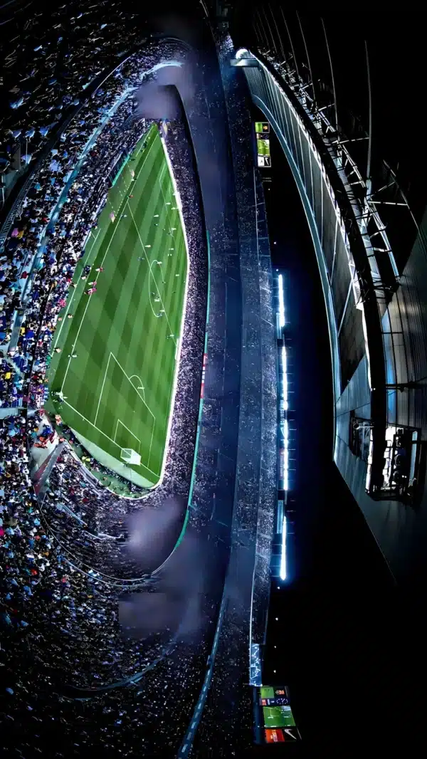 Barcelona والپیپر نمای داخلی ورزشگاه نیوکمپ در شب