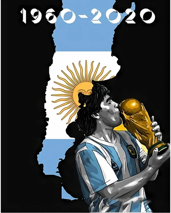 والپیپر مارادونا با پیراهن ناپولی