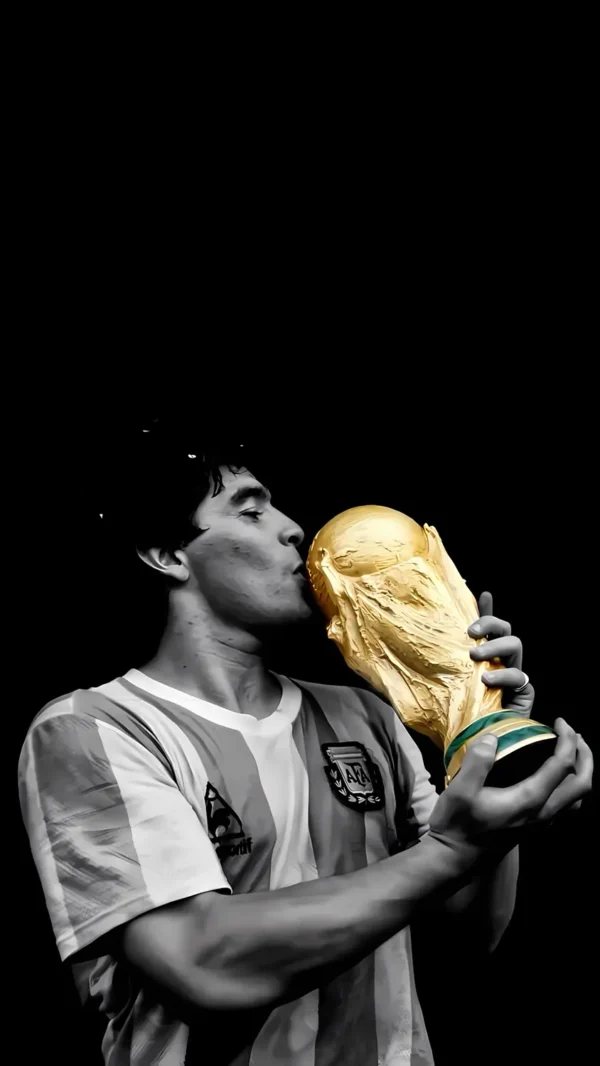 والپیپر مارادونا با پیراهن ناپولی