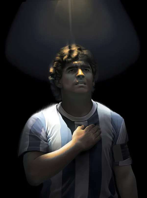 والپیپر مارادونا با لباس تیم ملی آرژانتین