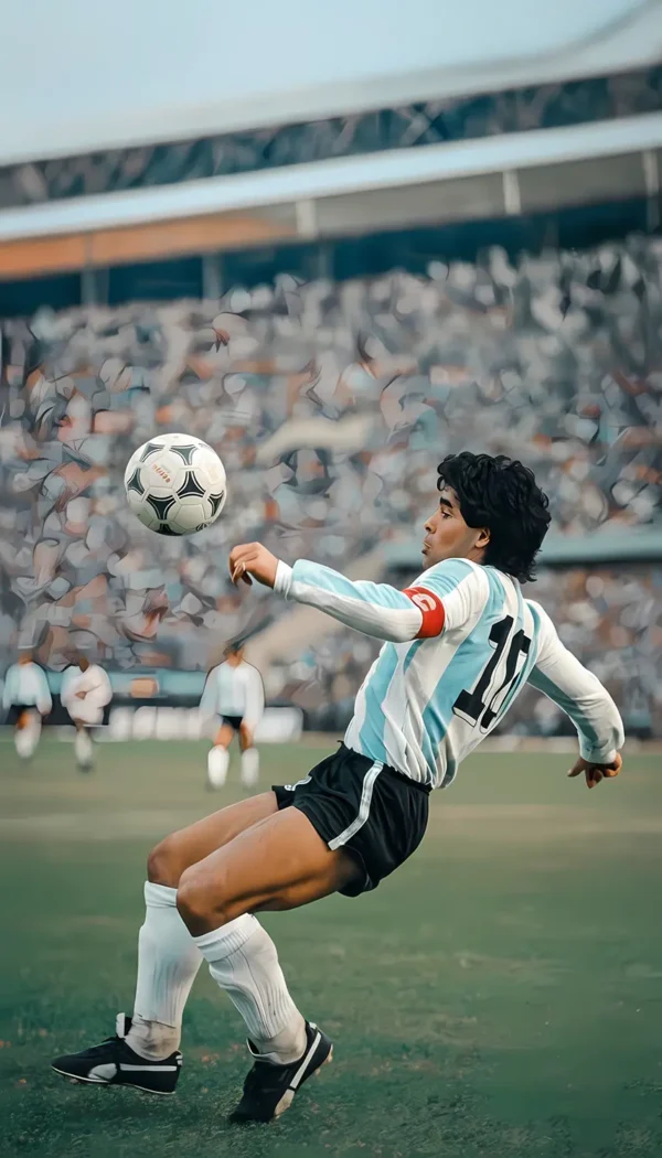 والپیپر مارادونا با لباس تیم ملی آرژانتین