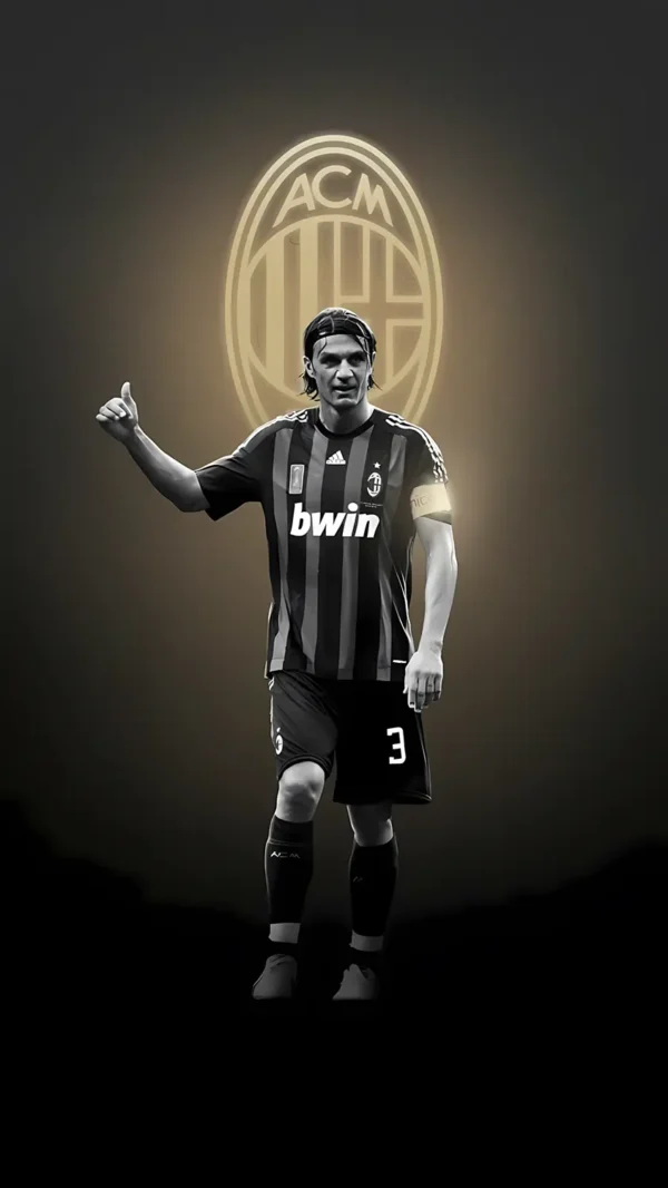 والپیپر مالدینی در لحظه کاپیتانی باشگاه میلان