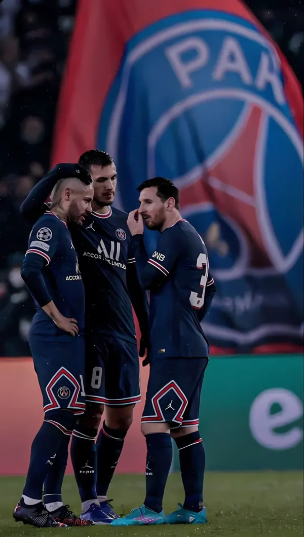 والپیپر پاریس سن ژرمن با حضور لیونل مسی