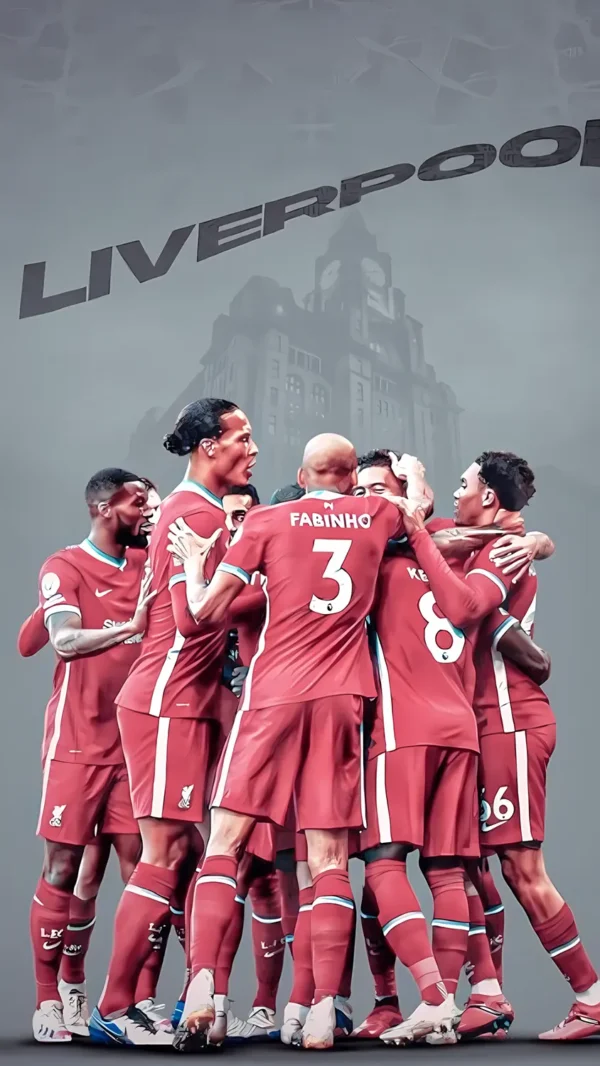 والپیپر لیورپول لوگو نمادین قرمز