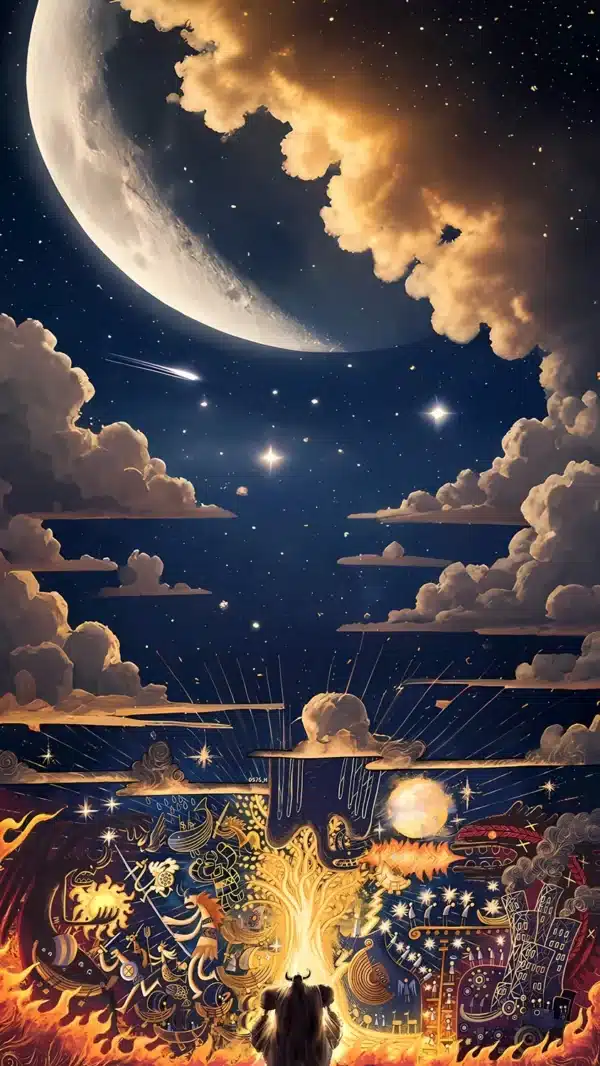 سرزمین Elbaf با معماری باستانی و درخت‌های عظیم - والپیپر Hd