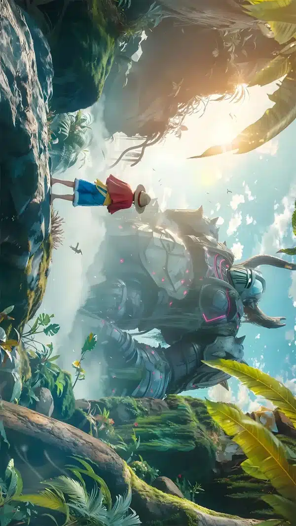 سرزمین Elbaf با معماری باستانی و درخت‌های عظیم - والپیپر Hd