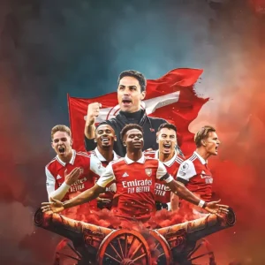 والپیپر آرسنال لوگوی رسمی باشگاه با کیفیت 4K