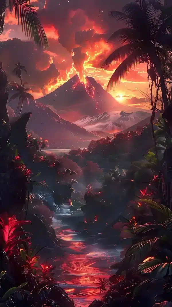 جنگل آتشین پاندورا در Avatar 3 - والپیپر Hd