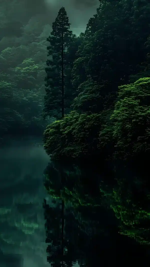 والپیپر جنگل تاریک و رازآلود