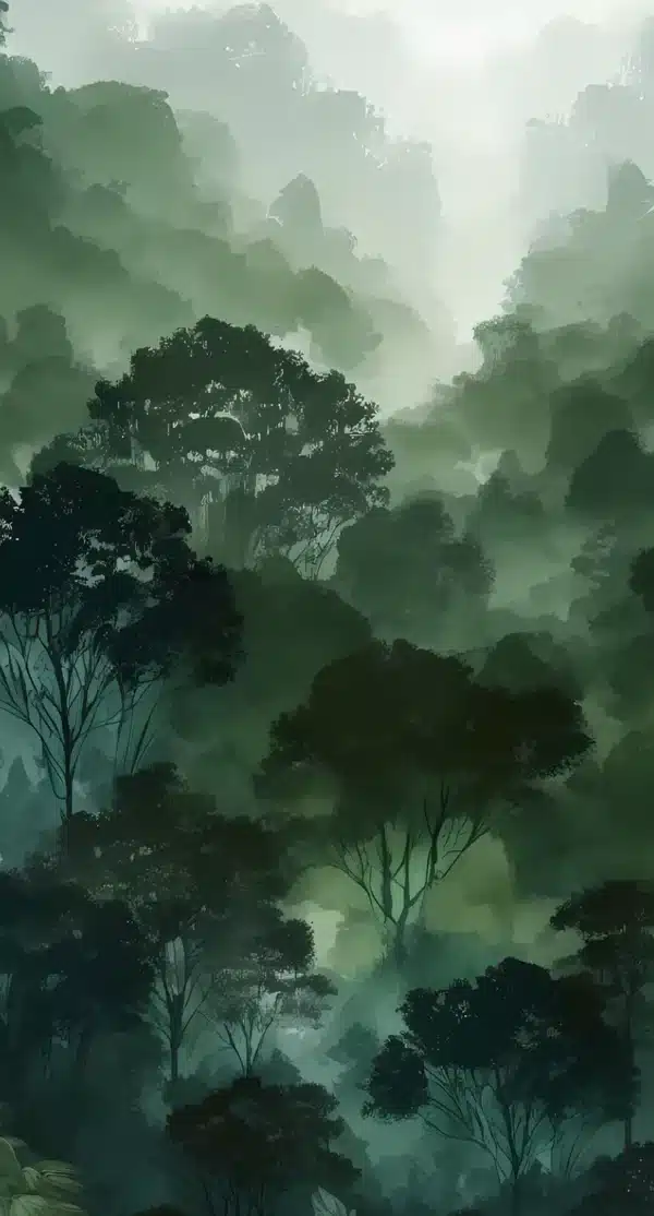 والپیپر جنگل تاریک و رازآلود