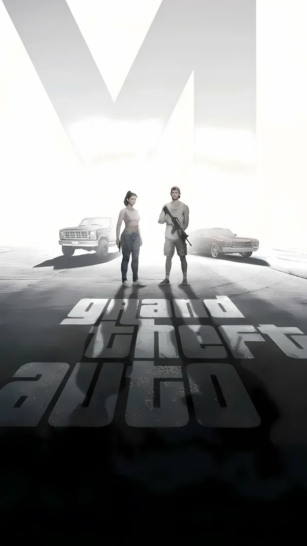 کاراکترهای اصلی Gta 6 جیسون و لوسیا - والپیپر Hd