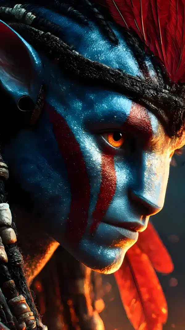 جیک سالی و نیتیری در Avatar: Fire And Ash - والپیپر 4K