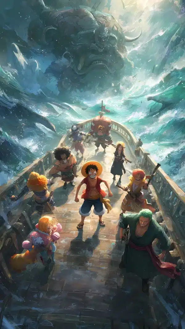 خدمه کلاه‌حصیری در Elbaf - والپیپر 4K