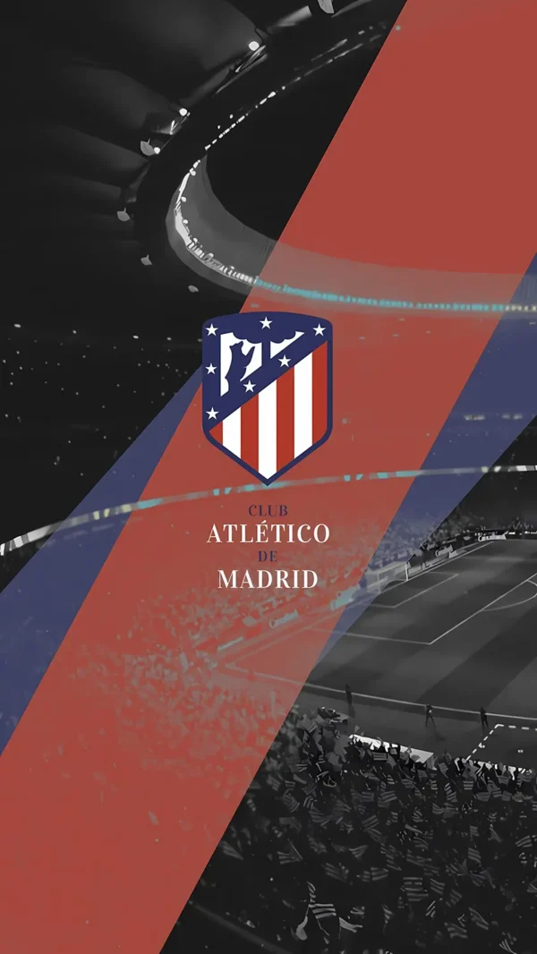 والپیپر Atletico Madrid تم تاریک مینیمال برای گوشی