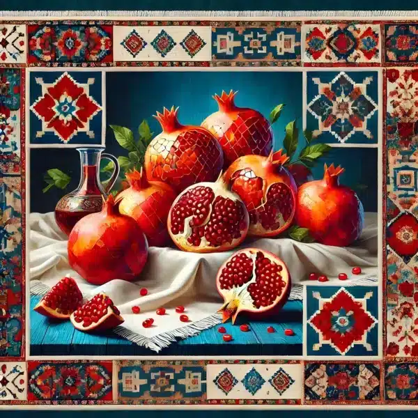 والپیپر شب یلدا با انار قرمز