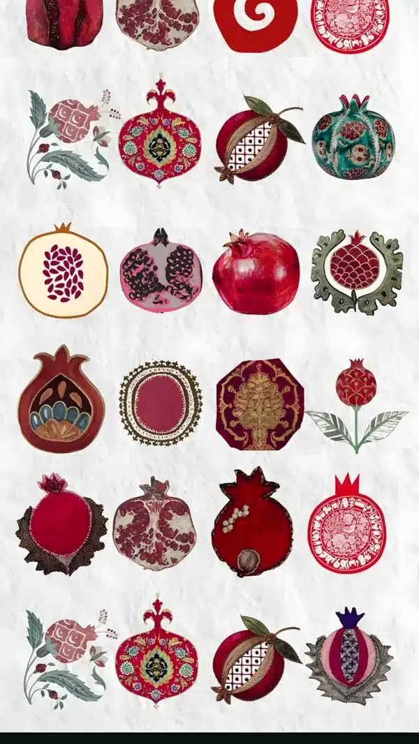 والپیپر شب یلدا با انار قرمز