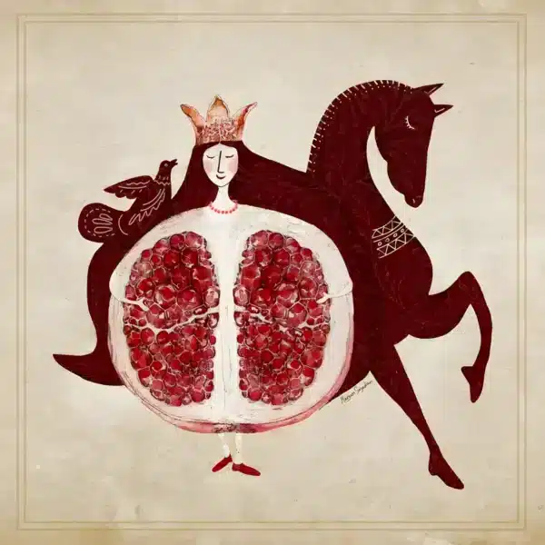 والپیپر شب یلدا با انار قرمز