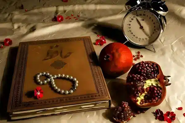 والپیپر شب یلدا با شعر حافظ برای موبایل