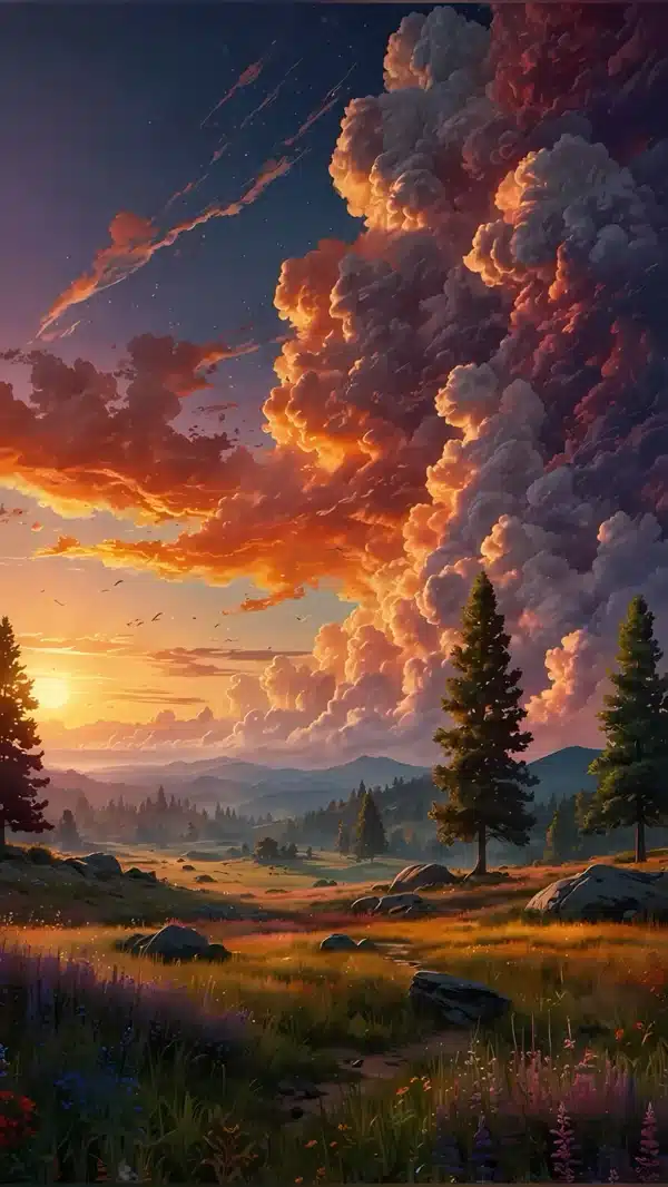 والپیپر طبیعت 2026 جنگل مه‌آلود با نورپردازی سینمایی - Hd