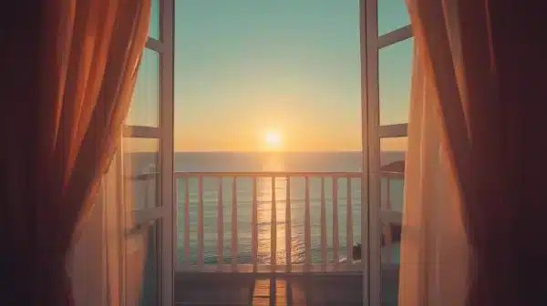 والپیپر طبیعت 2026 کوهستان در غروب با رنگ‌های طلایی - Hd