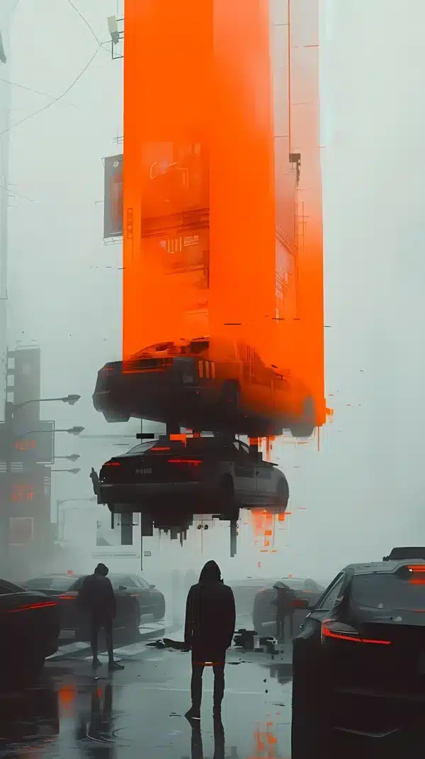 والپیپر فوتوریستی و تکنولوژی 2026 با افکت نئونی - Hd