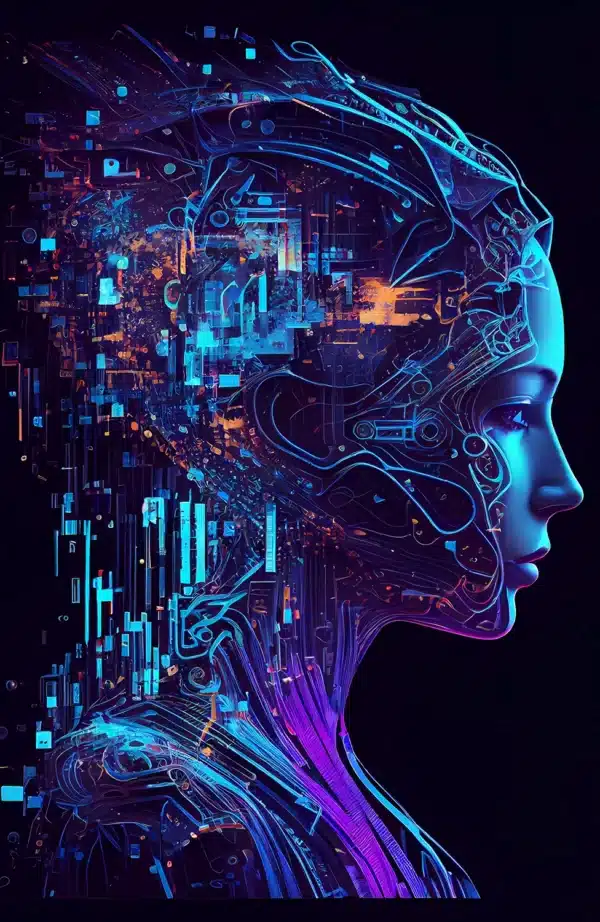 والپیپر فوتوریستی و تکنولوژی 2026 با افکت نئونی - Hd