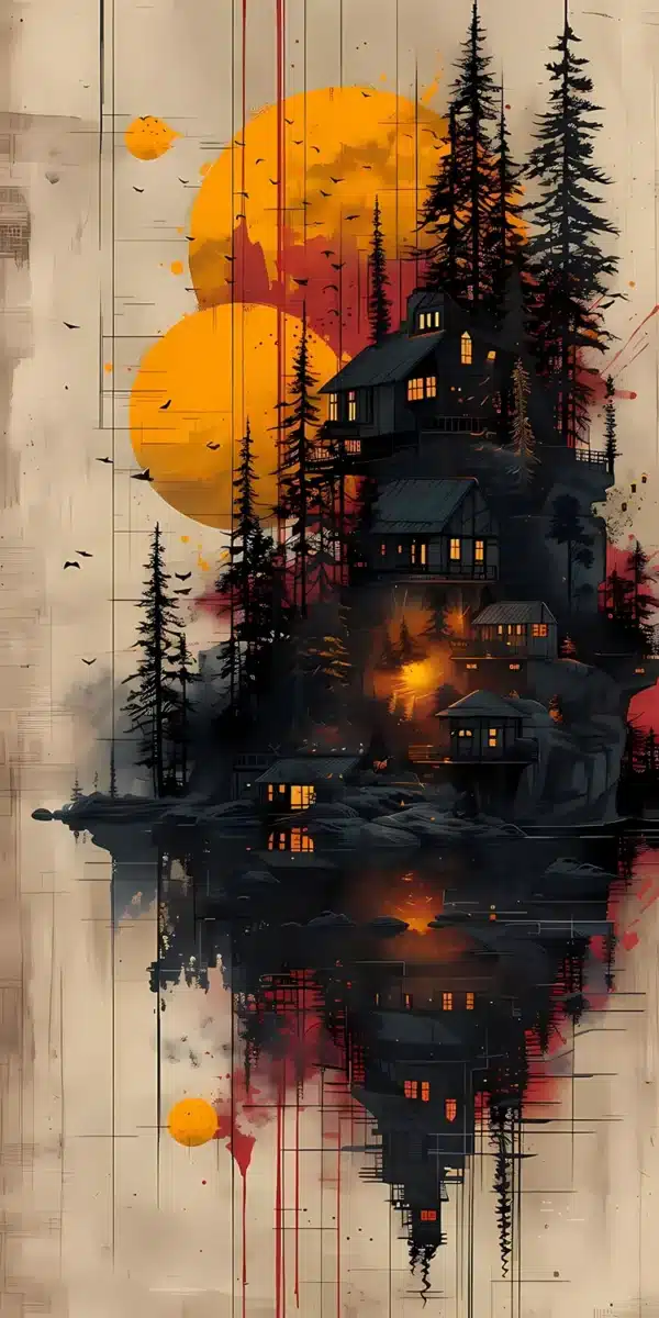 والپیپر فوتوریستی و تکنولوژی 2026 با افکت نئونی - Hd