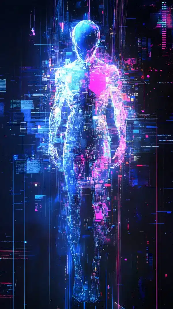 والپیپر فوتوریستی و تکنولوژی 2026 با افکت نئونی - Hd