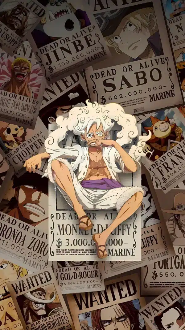 : لوفی Gear 5 در Elbaf انیمه One Piece - والپیپر 4K