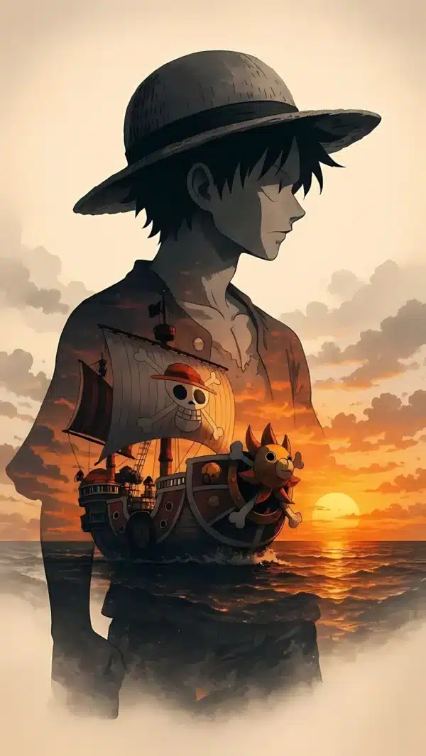 : لوفی Gear 5 در Elbaf انیمه One Piece - والپیپر 4K