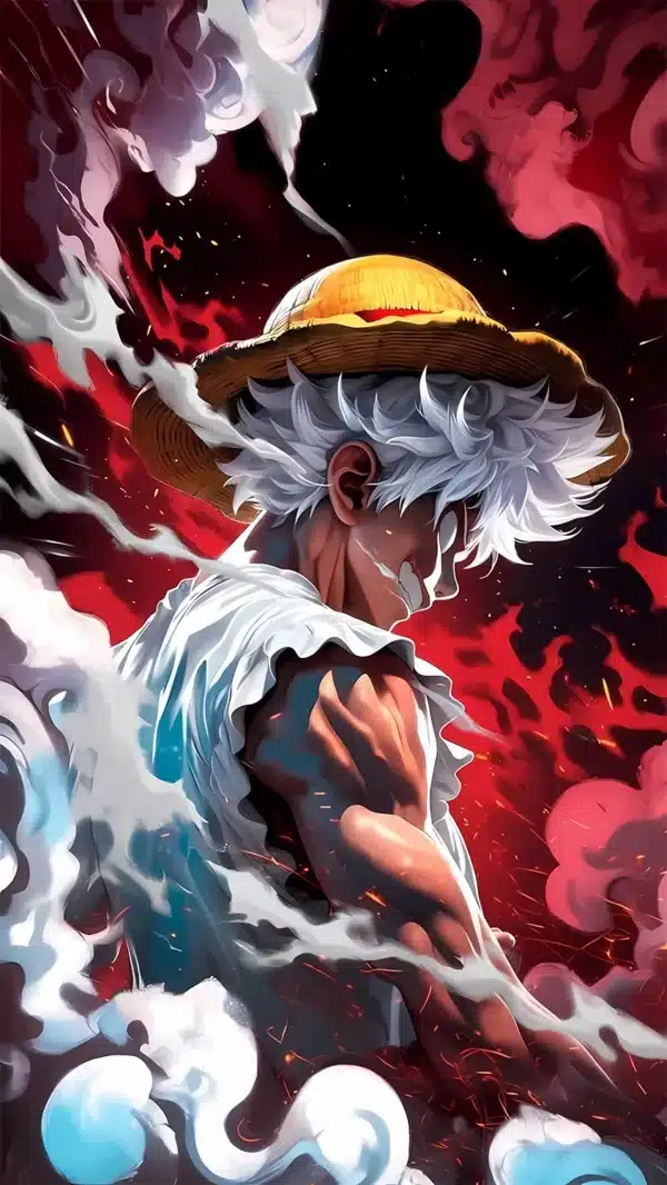 : لوفی Gear 5 در Elbaf انیمه One Piece - والپیپر 4K