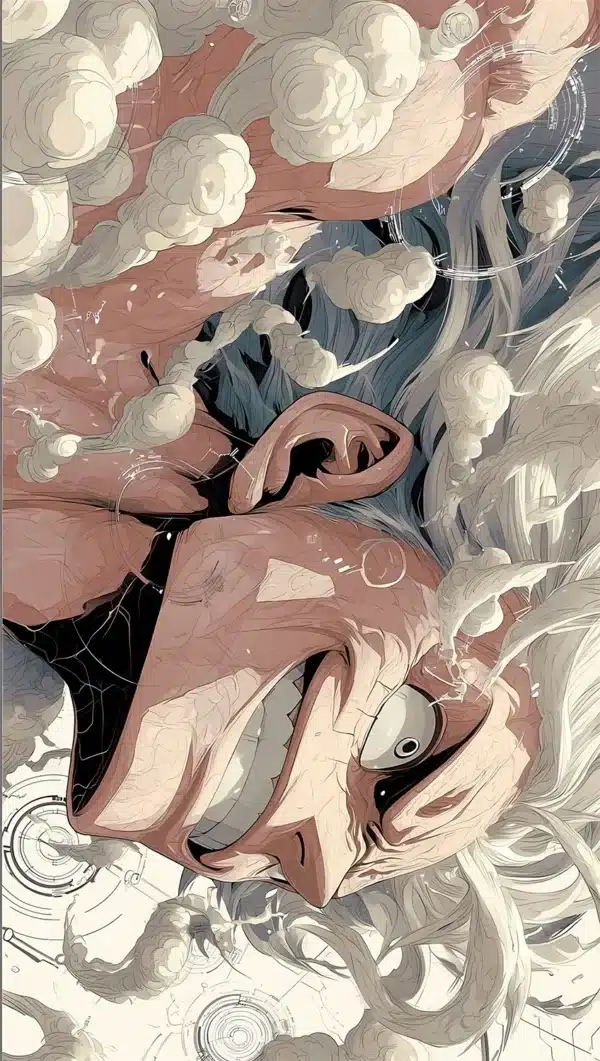 : لوفی Gear 5 در Elbaf انیمه One Piece - والپیپر 4K