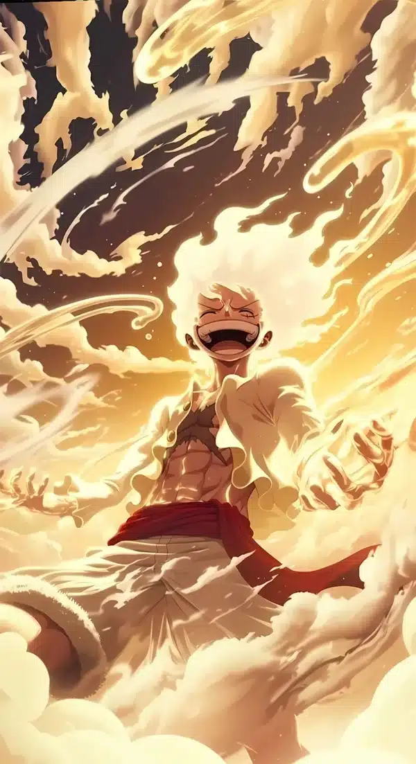 : لوفی Gear 5 در Elbaf انیمه One Piece - والپیپر 4K