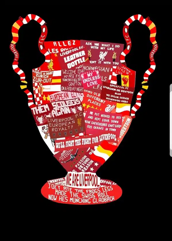 والپیپر لیورپول تم قرمز مینیمال برای گوشی