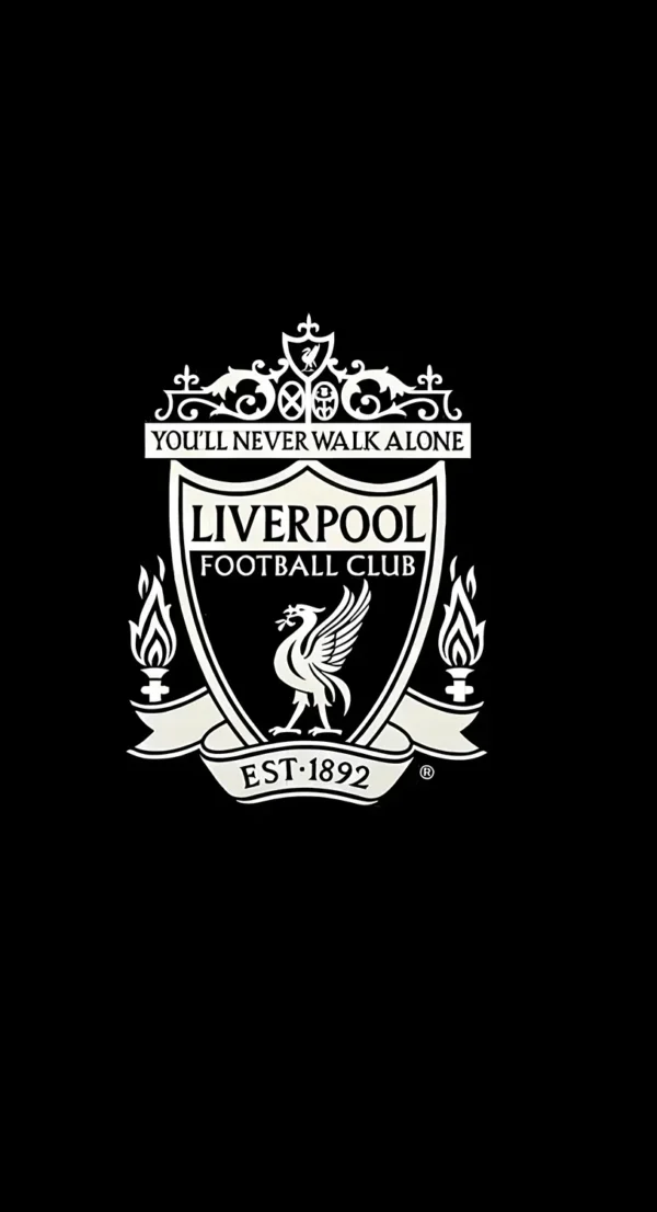 والپیپر لیورپول تم قرمز مینیمال برای گوشی