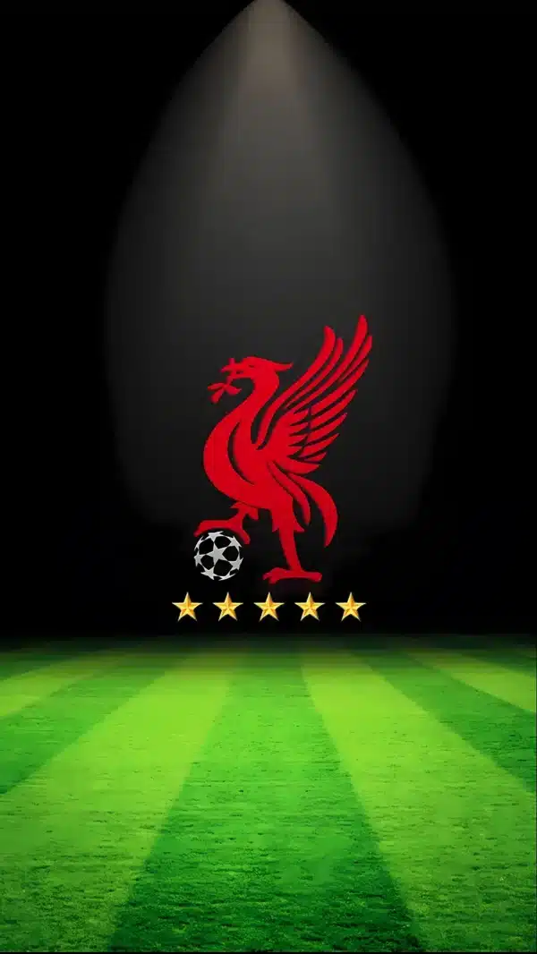 والپیپر لیورپول تم قرمز مینیمال برای گوشی