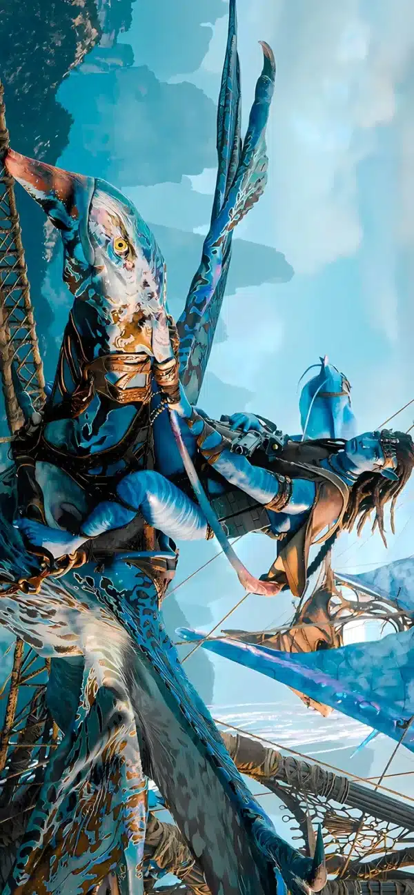 صحنه نبرد هوایی در Avatar: Fire And Ash - والپیپر Hd اکشن