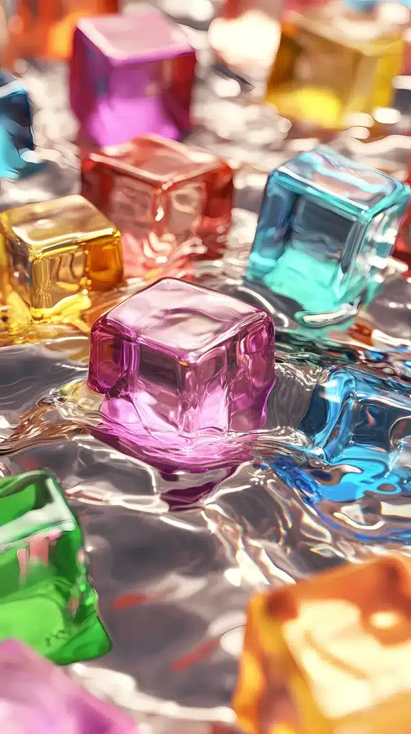 والپیپر گرادیانت رنگی 2026 با ترکیب آبی-بنفش ملایم - 4K